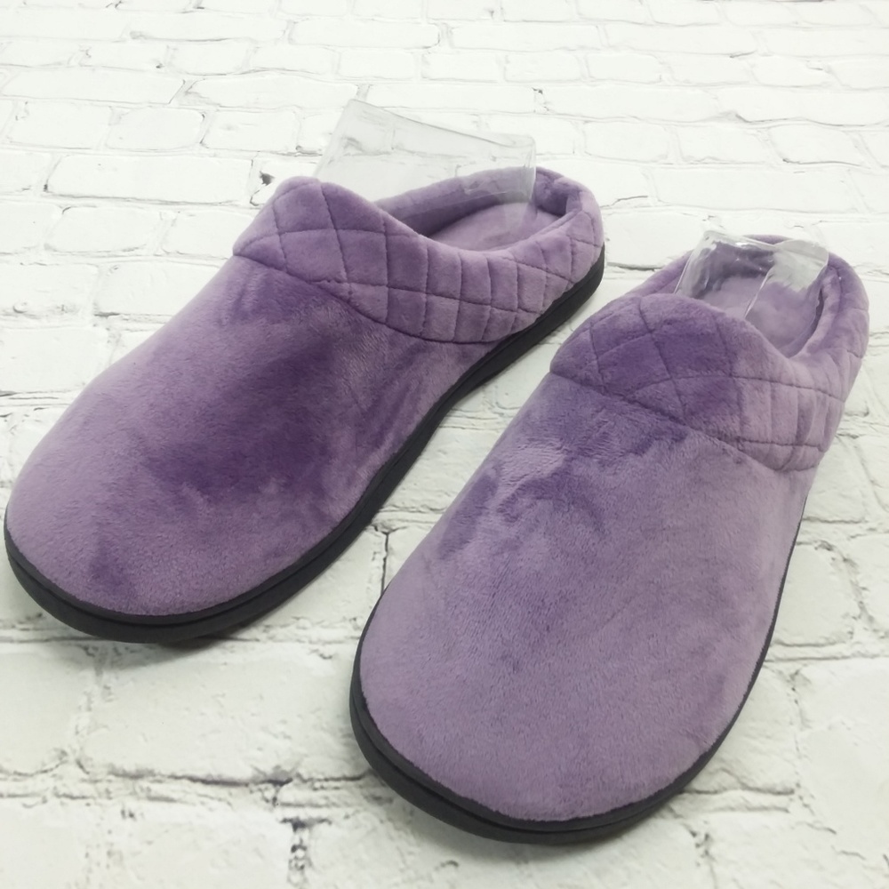 Lavender Plush Slippers Memoryfoam